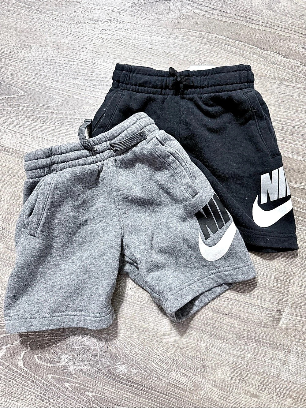 Nike Toddler Boys Fleece Club Shorts 2-Pack Boys Athletic Shorts 2-Pack Black &